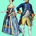 1758 г. Офицер-гвардеец и дама